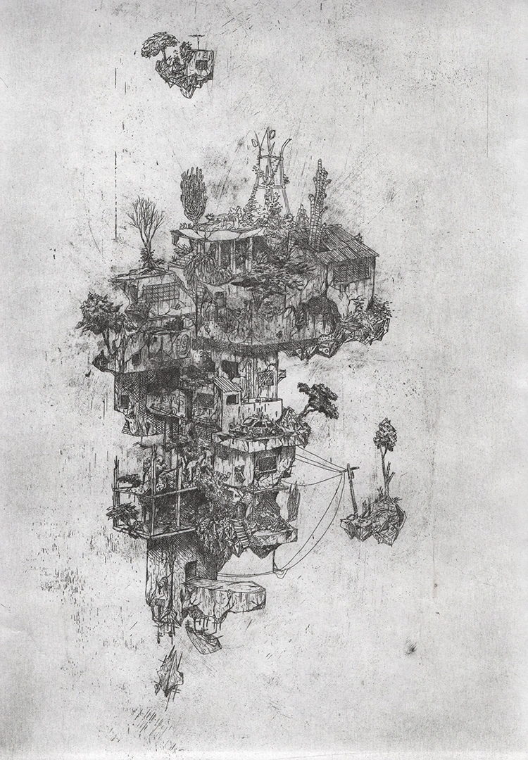 detailed illustration of city